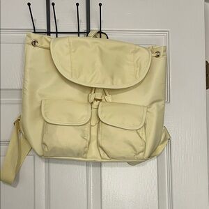 Year of Ours Light Yellow Nylon Backpack